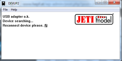 Das geöffnete Programm