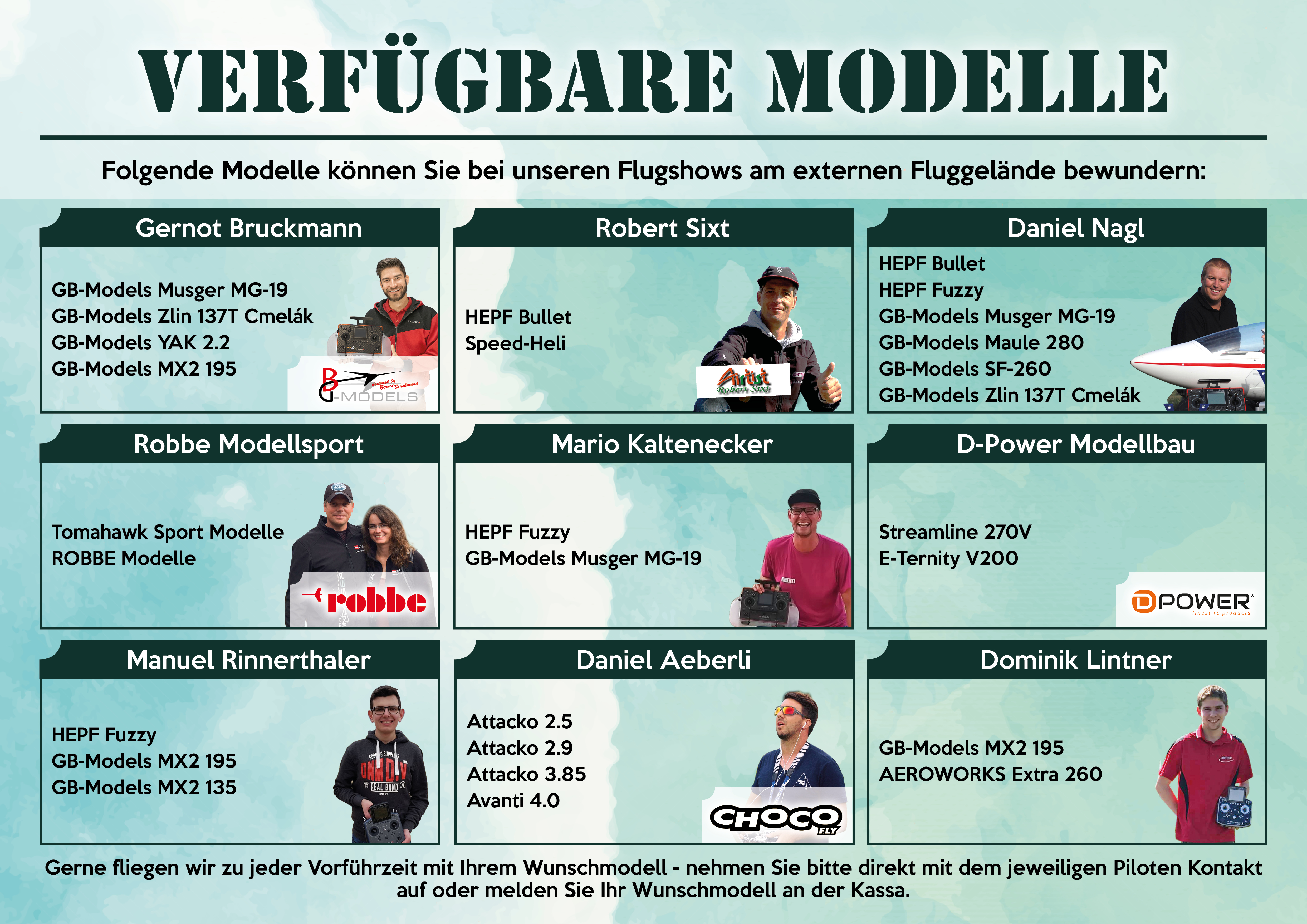 Flugmodelle 2018